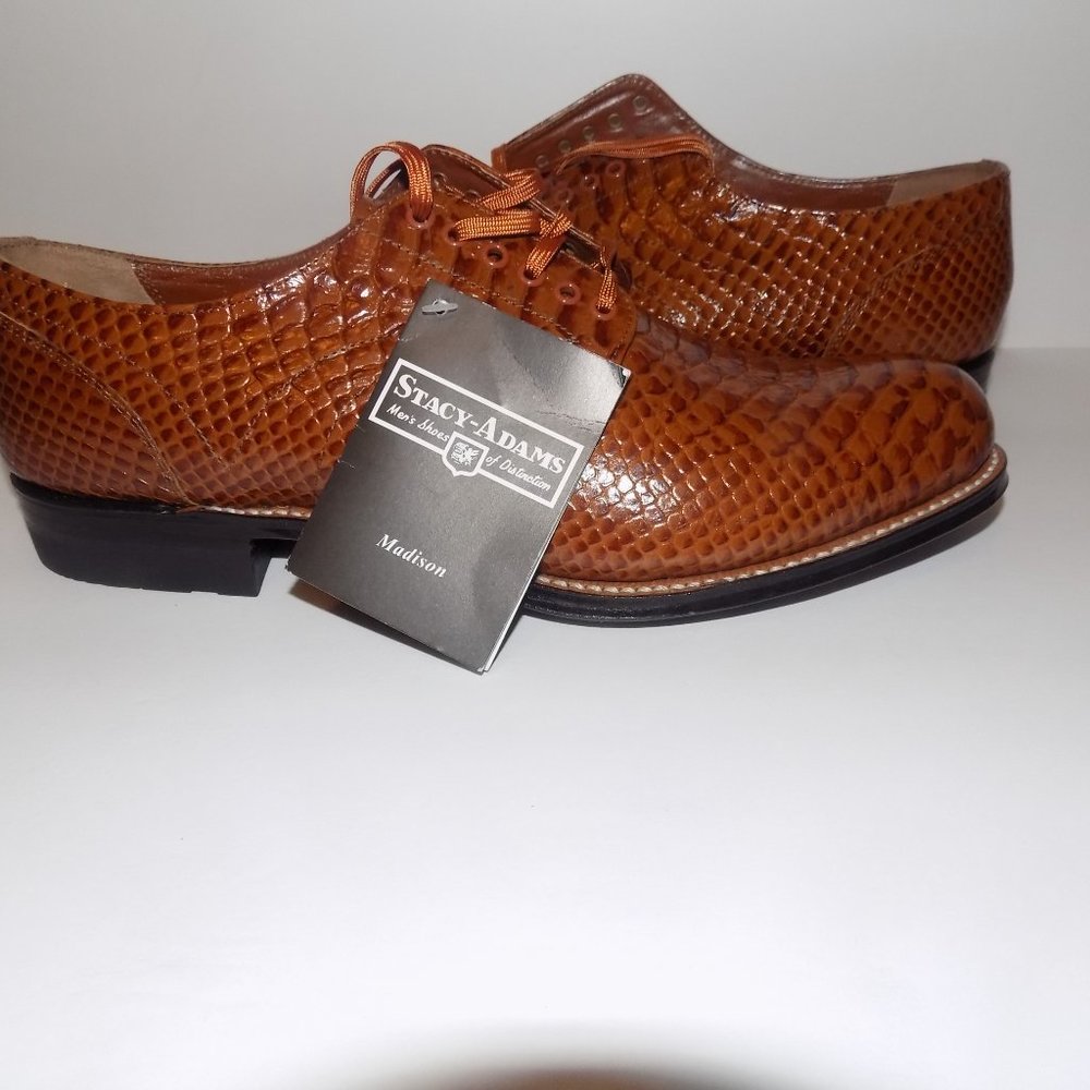 Stacey Adams 'TAN' Madison Snake Print Shoes